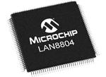 Microchip Technology Ricetrasmettitori gigabit Ethernet LAN8804 a 4 porte
