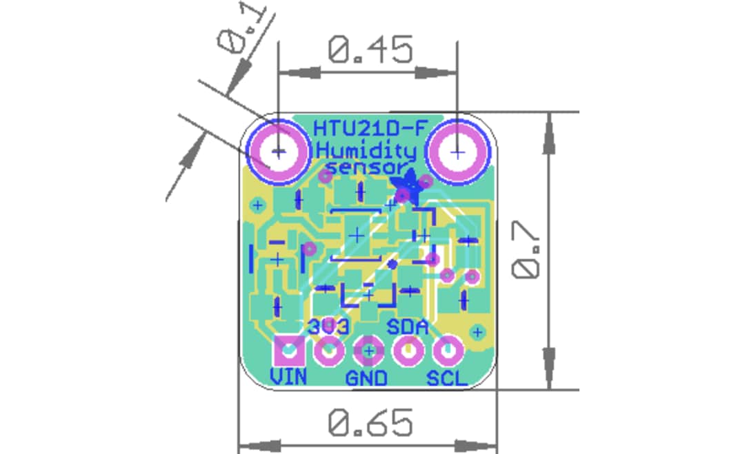 HTU21DF Temperature & Humidity Sensor Adafruit Mouser
