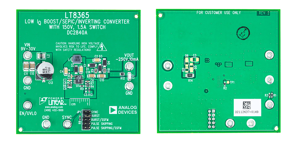 Diagramma - Analog Devices Inc. Scheda dimostrativa DC2840A LT8365