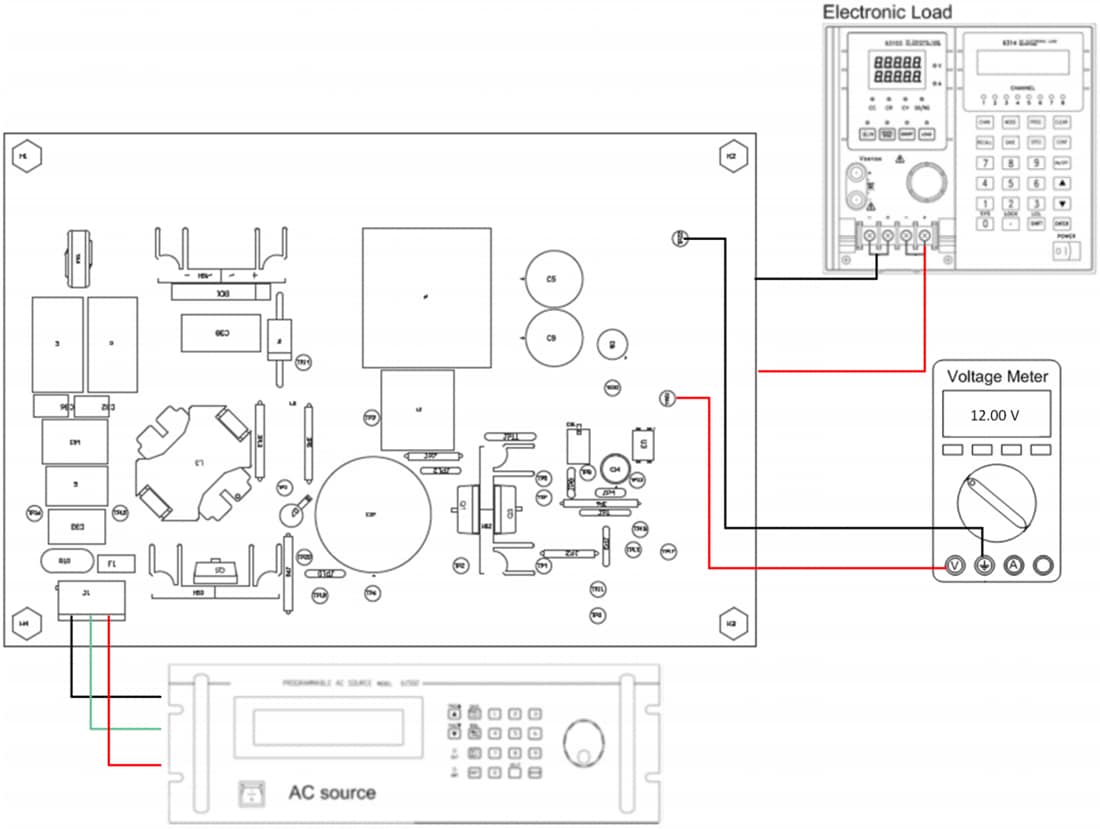 Disegno meccanico - Texas Instruments Modulo di valutazione CA-CC isolato PFCLLCSREVM034