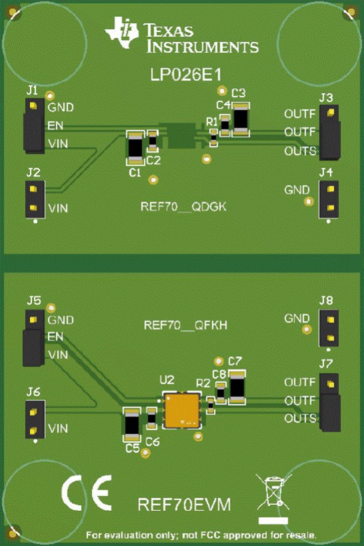 Grafico - Texas Instruments Modulo di valutazione (EVM) REF70EVM