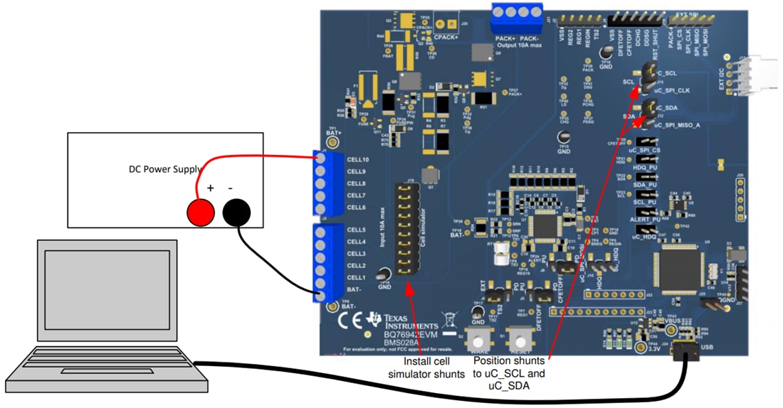 Disegno meccanico - Texas Instruments Modulo di valutazione (EVM) bq76942EVM