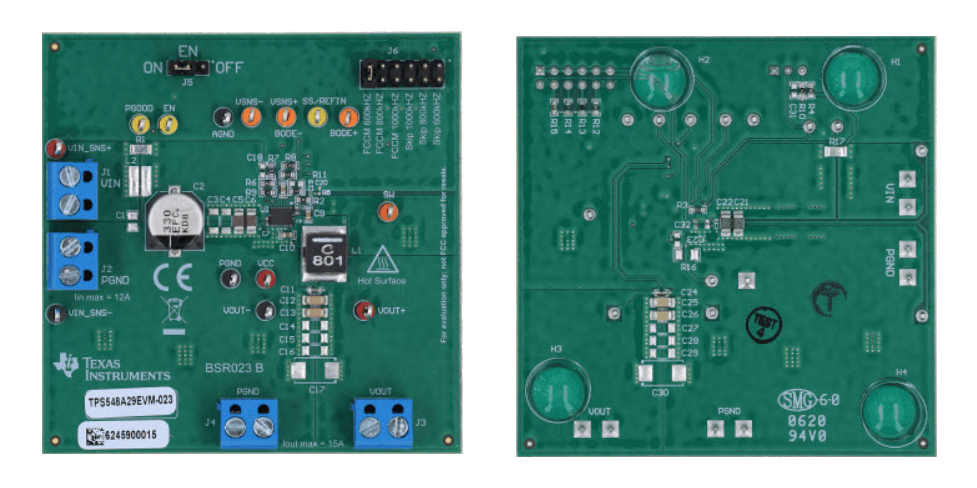Disegno meccanico - Texas Instruments Modulo di valutazione (EVM) TPS548A29EVM-023