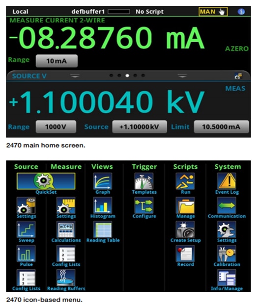 2470 Graphical SourceMeter® SMU Keithley Mouser