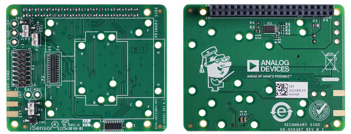 Analog Devices Inc. Scheda adattatore da IMU a Raspberry Pi