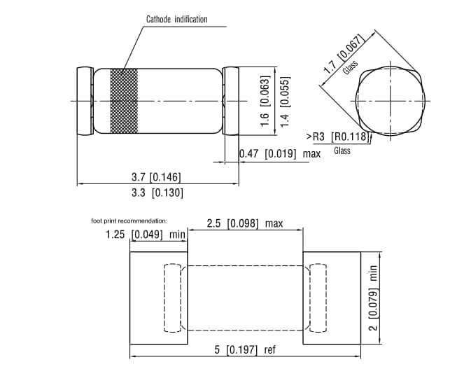 Vishay Semiconductors Diodi QuadroMELF