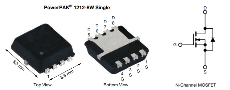 Vishay / Siliconix SQS486CENW MOSFET per il settore automobilistico N-Ch 40V TrenchFET®