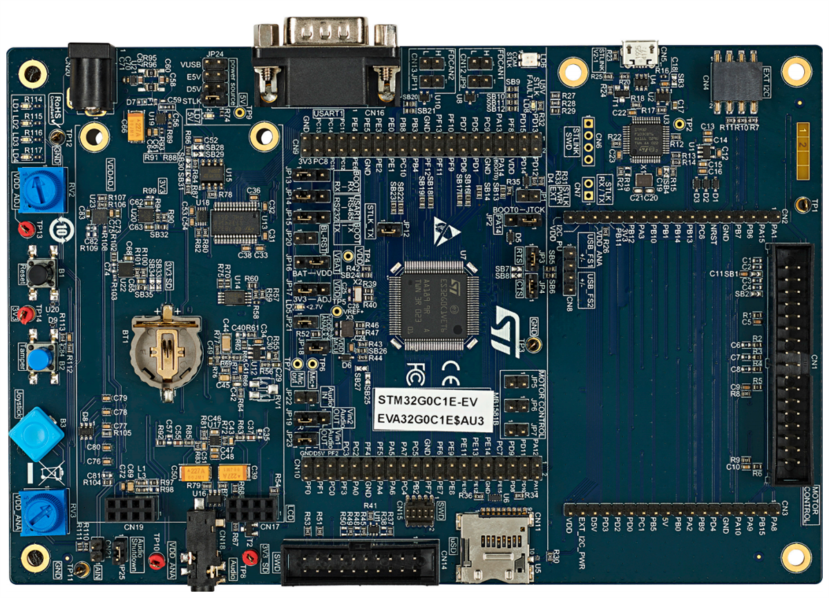 STMicroelectronics Scheda di valutazione STM32G0C1E-EV