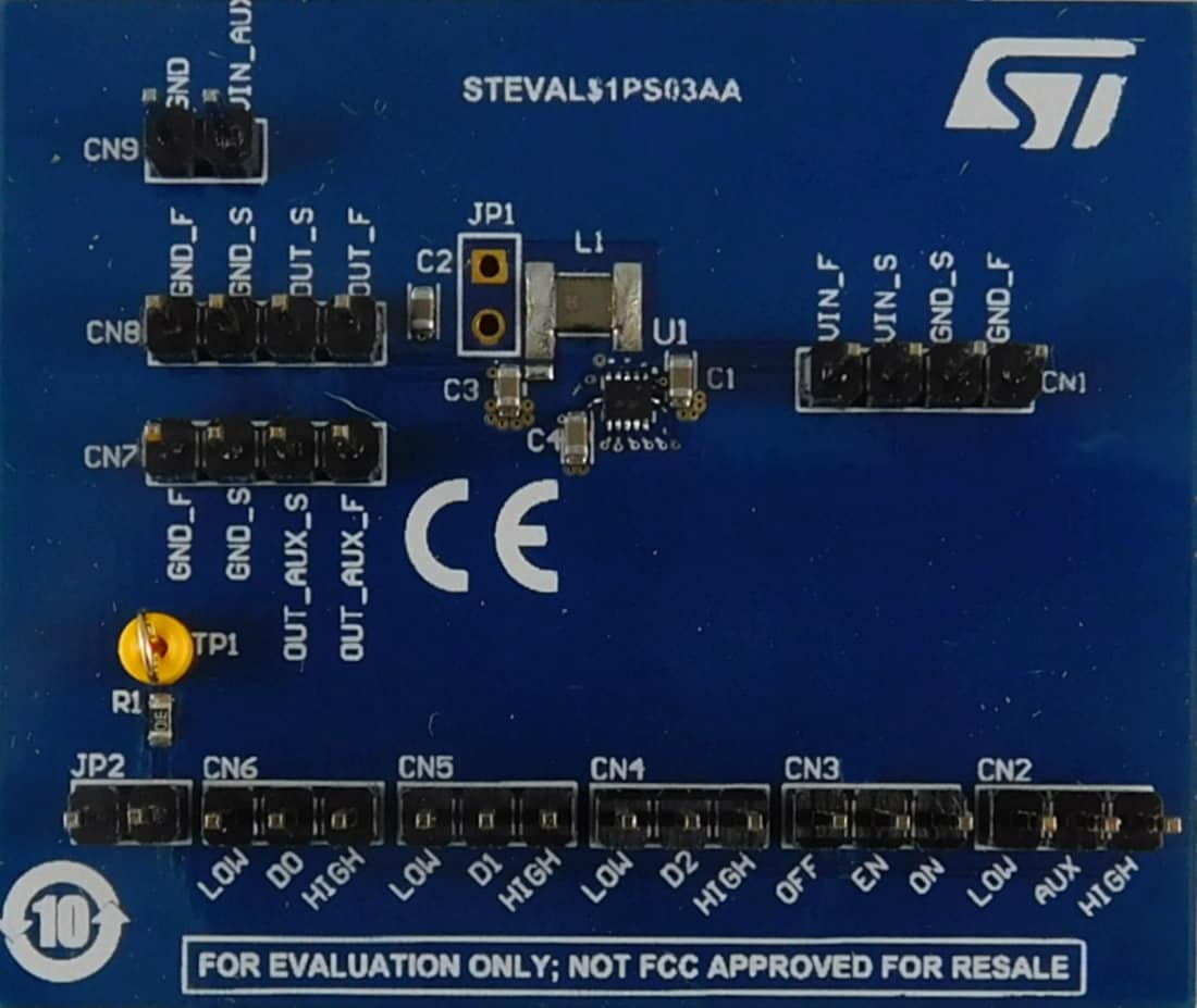 Disegno meccanico - STMicroelectronics Scheda di valutazione convertitore STEVAL-1PS03A