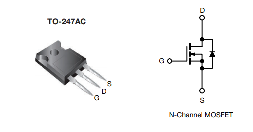 Schema di circuito di applicazione - Vishay / Siliconix SiHG080N60E MOSFET di potenza serie E