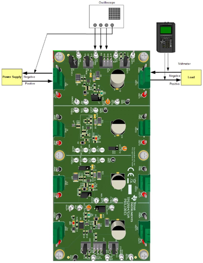 Disegno meccanico - Texas Instruments Modulo di valutazione (EVM) eFuse TPS25947EVM