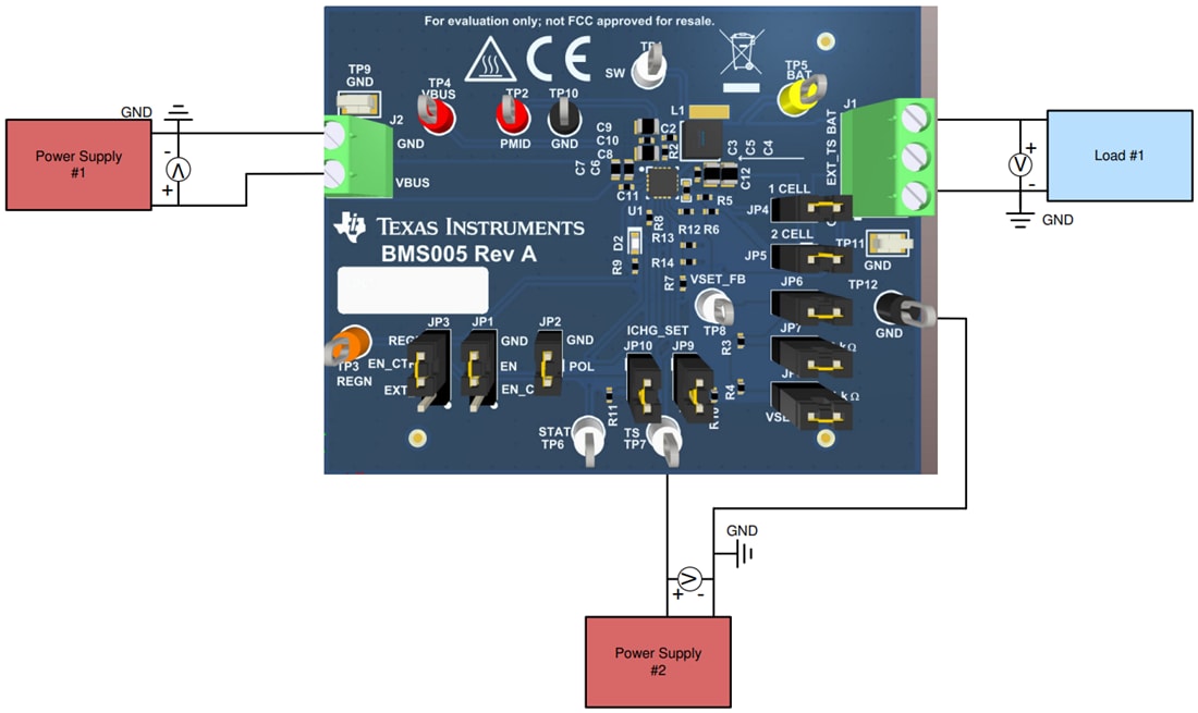 Disegno meccanico - Texas Instruments Modulo di valutazione (EVM) bq25300EVM/bq25303JEVM