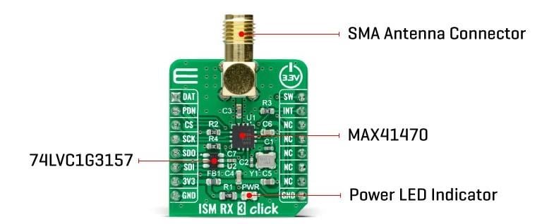 Mikroe ISM RX 3 Click Mikroe ISM RX 3 Click