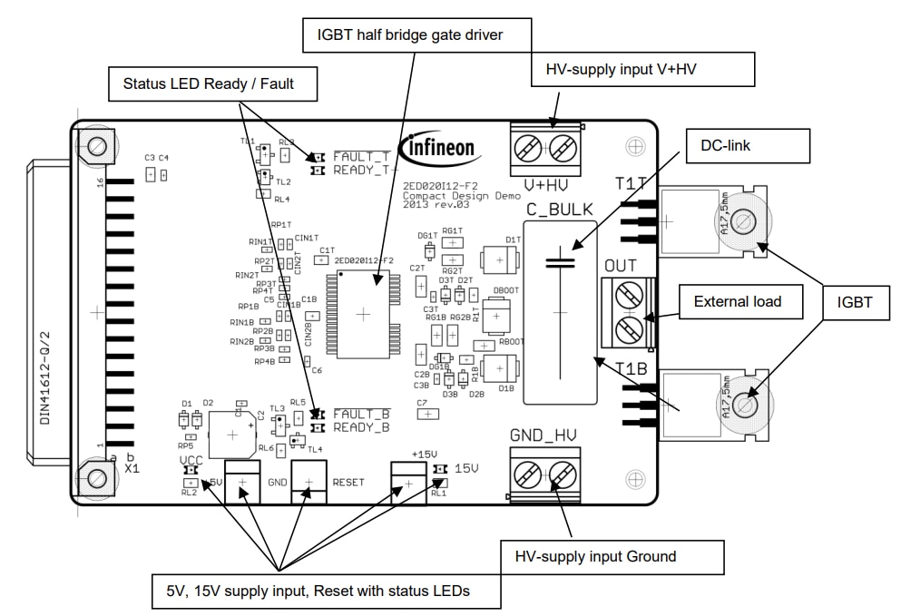 Infineon Technologies Kit di valutazione 2ED020I12FA Infineon Technologies Kit di valutazione 2ED020I12FA