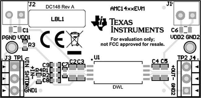 Texas Instruments Modulo di valutazione (EVM) amplificatore AMC1411EVM