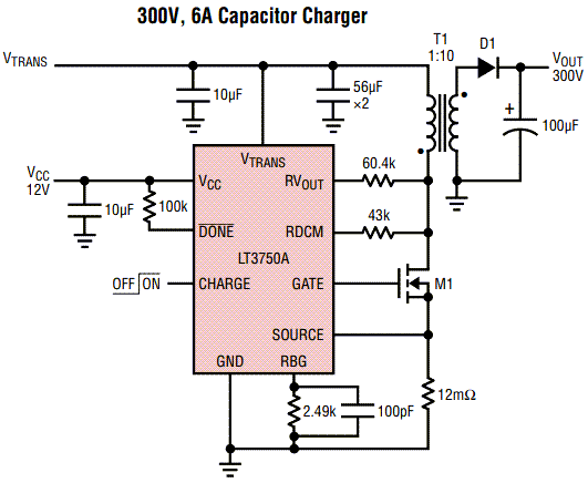 Analog Devices Inc. LT3750A Capacitor Charger Controllers