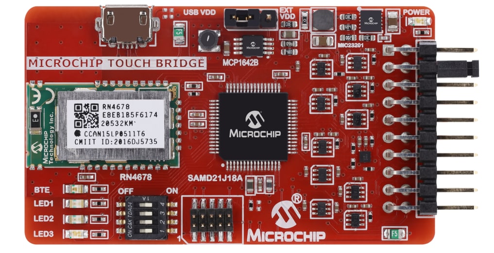 Microchip Technology Touch Bridge Kit EV96R35A