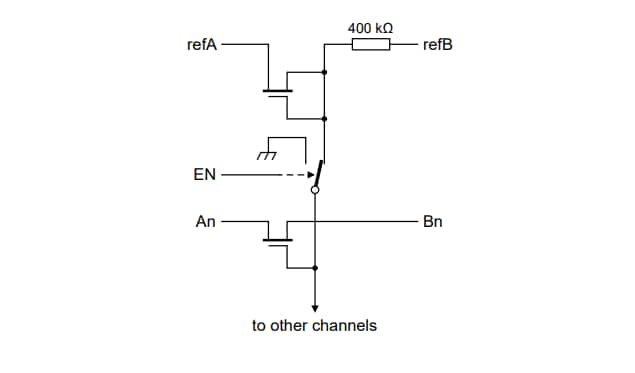 Schema di circuito di applicazione - Nexperia Traslatori di livello LSF0204/LSF0204-Q100