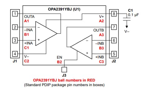Schema - Texas Instruments Modulo di valutazione OPA2391DSBGAEVM