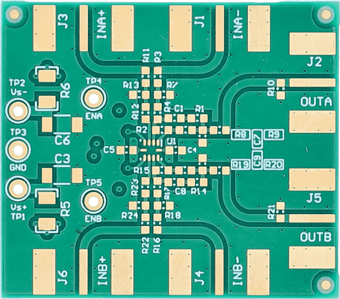 Disegno meccanico - Texas Instruments Modulo di valutazione amplificatori operazionali DEM-OPA-RUN-EVM
