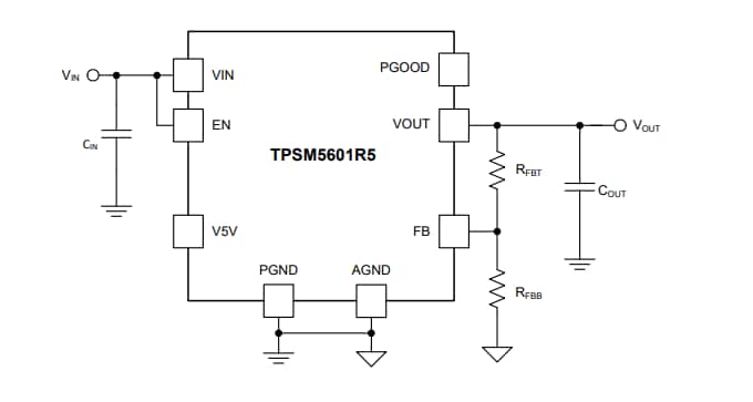 Texas Instruments Moduli di potenza TPSM5601R5