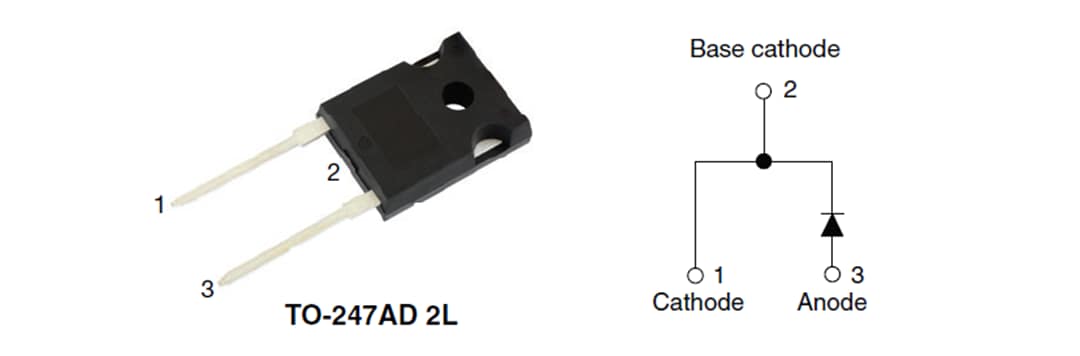 Schema - Vishay Raddrizzatori VS-E5Px7512L ultrarapidi 75 A FRED Pt® G5 Schema - Vishay Raddrizzatori VS-E5Px7512L ultrarapidi 75 A FRED Pt® G5