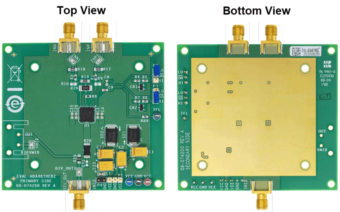 Disegno meccanico - Analog Devices Inc. Scheda di valutazione EVAL-ADA4870EBZ