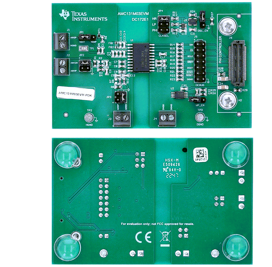 Texas Instruments Kit dimostrativo delle prestazioni (PDK) AMC131M03EVM
