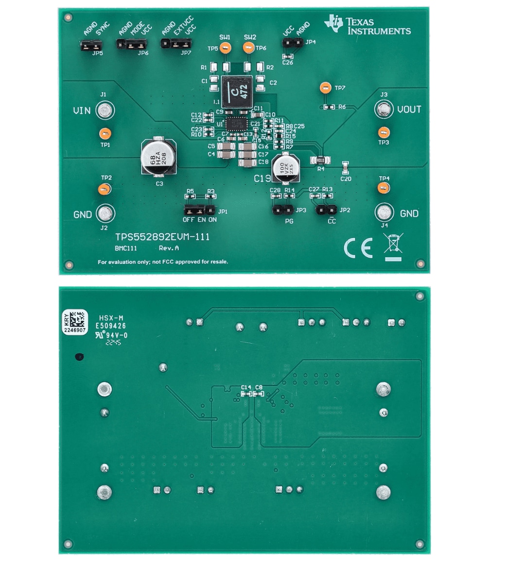 Texas Instruments Modulo di valutazione TPS552892EVM-111