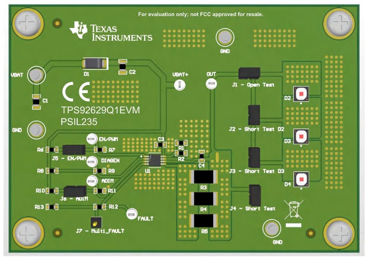 Texas Instruments Modulo di valutazione TPS92629Q1EVM