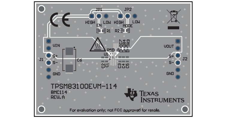Texas Instruments Modulo di valutazione TPSM83100EVM