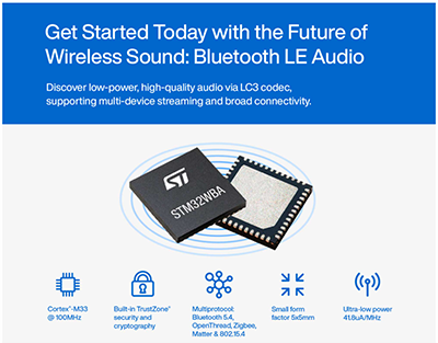 STMicroelectronics MCU Radio Wireless multiprotocollo STM32WBA5