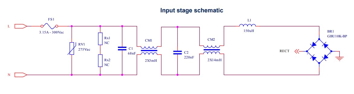 Schema - STMicroelectronics Progetto EVLVIPGAN100PD di riferimento PD USB 100 W