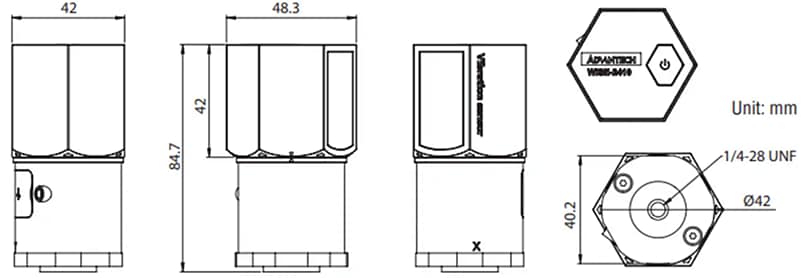 Disegno meccanico - Advantech WISE-2410SK-NA kit di base