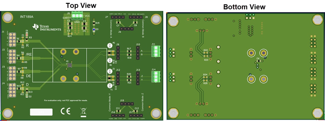 Disegno meccanico - Texas Instruments Modulo di valutazione ricetrasmettitore RS485FLDPLXDRCEVM