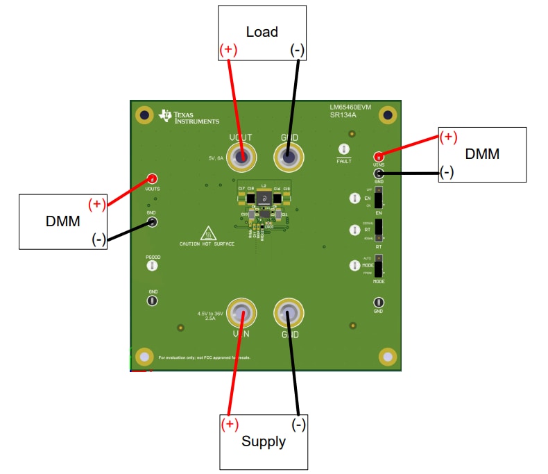 Diagramma - Texas Instruments Modulo di valutazione LM65460EVM