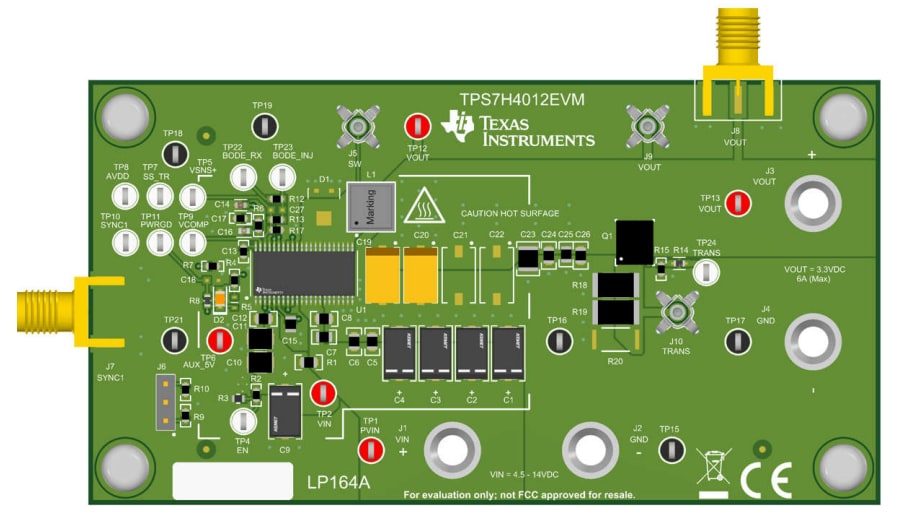 Texas Instruments Modulo di valutazione TPS7H4012EVM
