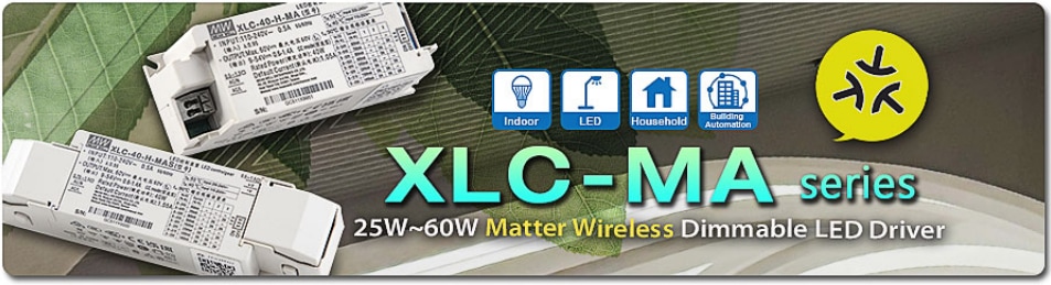 Infografica - MEAN WELL Driver LED dimmerabili wireless XLC-MA Matter