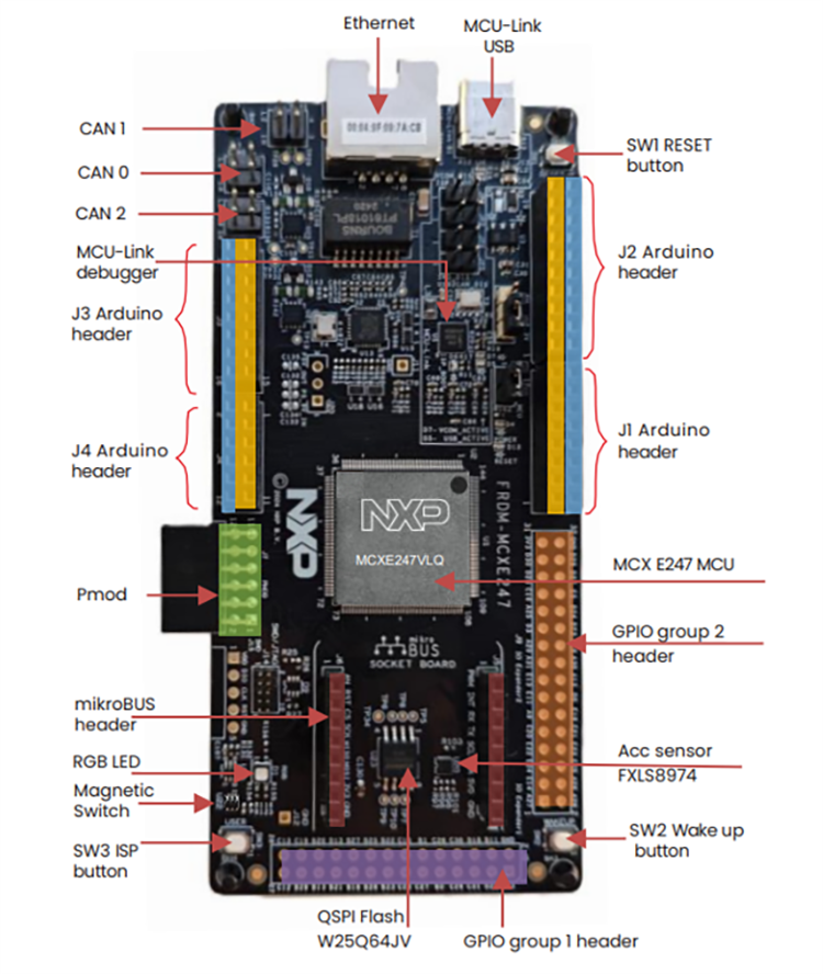 Diagramma - NXP Semiconductors Scheda di sviluppo FRDM-MCXE247