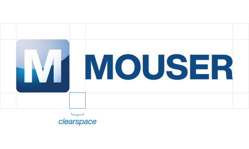 Dimensioni minime e spaziatura per il logo Mouser principale